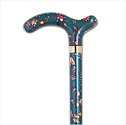 Classic Cane/Adjustable(伸縮ステッキ）Green Floral